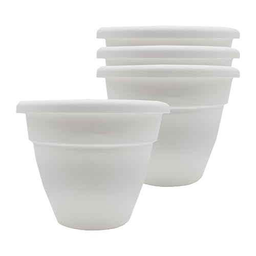 The HC Companies planters, White, 6" (Pack of 4) - Garden & Outdoor Amazon UK à 6.64€
