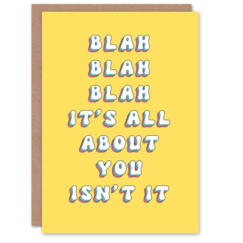 Artery8 Birthday Card All About You Sarcastic Fun Funny... - Auto & Moto en promo à 2.27€