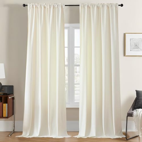 Joydeco Cortinas de Terciopelo Blanco de 90 Pulgadas de... - Maison & Cuisine Amazon Espagne à 19.22€
