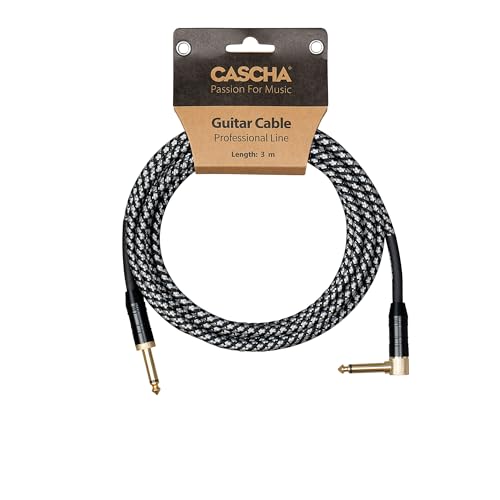 CASCHA Professional Line Guitar Cable, Angled, Tweed Black... - High-Tech & Électronique Amazon Royaume-Uni à 4.84€