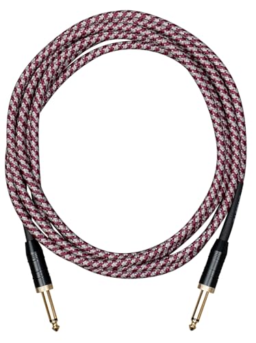 CASCHA Professional Line Guitar Cable, Straight, Tweed Red... - High-Tech & Électronique en promo à 6.73€