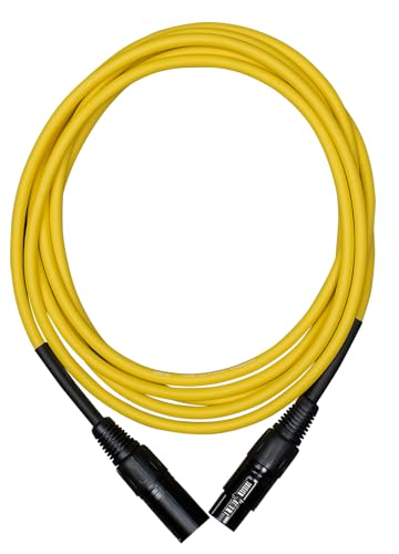 CASCHA Câble de microphone standard (XLR), jaune, 3 m - Deal du jour à 10.32€