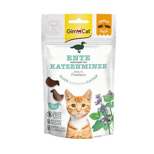 GimCat Crunchy Duck Snacks with Catnip - Crispy and High... - Amazon Royaume-Uni à 2.02€