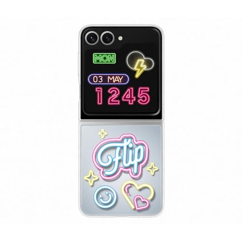 Samsung FlipSuit Case Cover trasparente con Card Neon per... en promo sur Amazon