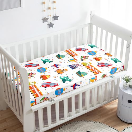 Odot Cot Bed Sheets, Cartoon Car Print Bedside Cribs Fitted... - Bébé & Puériculture Amazon Royaume-Uni à 1.49€