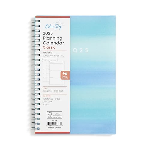 FSC Mix Credit Planning Calendar BS Frosted PP 5x8 RY25... - Fournitures Bureau Amazon Royaume-Uni à 16.18€
