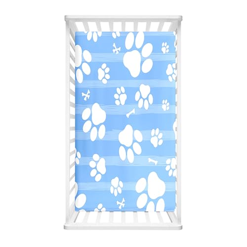 Odot Cot Bed Fitted Sheets, Dog Paw Print Pattern Cot Bed... - Maison & Cuisine Amazon Royaume-Uni à 1.49€