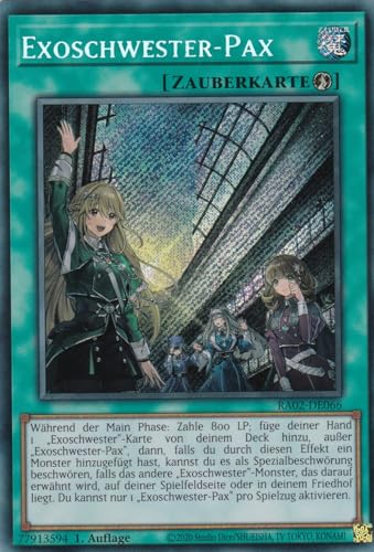 RA02-DE066 - Exoschwester-Pax - Secret Rare - 1. Auflage... - Jeux Vidéo & Consoles en promo à 1.00€