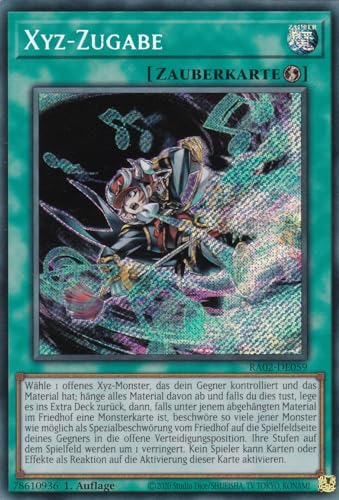 RA02-DE059 - Xyz-Zugabe - Secret Rare - 1. Auflage... - Jeux Vidéo & Consoles Amazon Allemagne à 1.00€