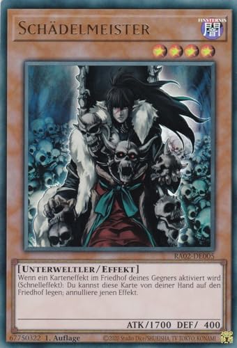 RA02-DE005 - Schädelmeister - Ultra Rare - 1. Auflage... - Jouets & Jeux Amazon Allemagne à 1.00€