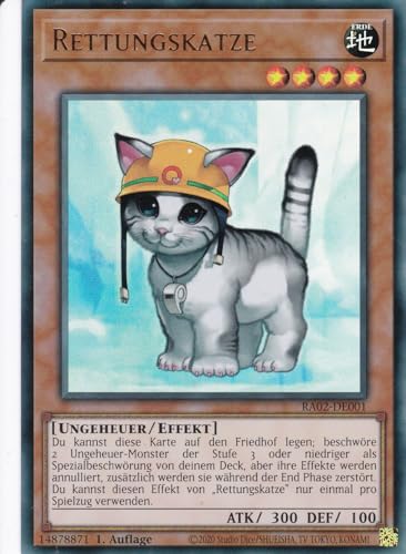 RA02-DE001 - Rettungskatze - Ultra Rare - 1. Auflage... - Jeux Vidéo & Consoles Amazon Allemagne à 1.00€