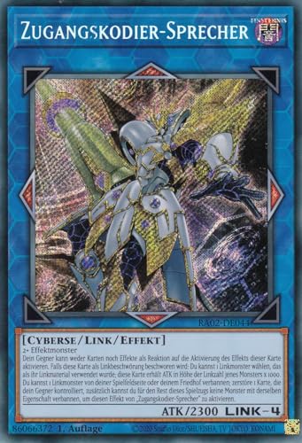 RA02-DE044 - Zugangskodier-Sprecher - Secret Rare - 1.... - Jeux Vidéo & Consoles Amazon Allemagne à 1.00€