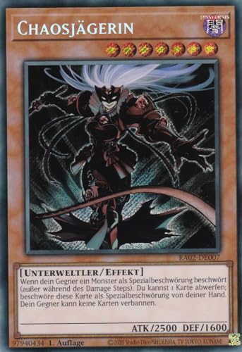 RA02-DE007 - Chaosjägerin - Secret Rare - 1. Auflage... - Jeux Vidéo & Consoles en promo à 1.00€