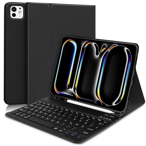 AGARELE Étui avec clavier compatible iPad Pro 11 pouces M4... - Tech & Electronics Amazon France à 13.85€