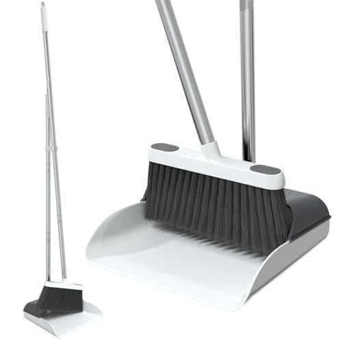 TreeLen Broom with Dustpan Combo Set Indoor,50" Long Handle... - Maison & Cuisine en promo à 13.01€