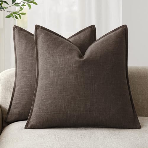 Foindtower Lot de 2 Housses de Coussin décoratives en Lin... - Maison & Cuisine Amazon France à 28.98€