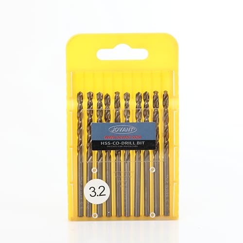 JOVANT Lot de 10 forets hélicoïdaux en acier rapide M35 HSS... - Bricolage & Outils Amazon France à 1.48€