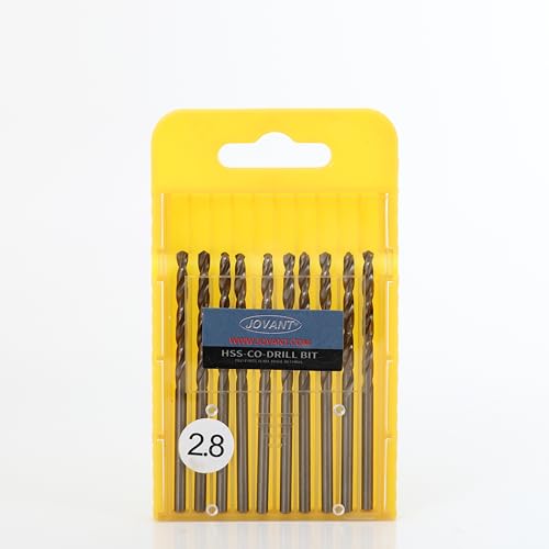 JOVANT 10 Stück 7/64 Zoll(2.8mm) Kobalt-Bohrer, M35- HSS... - Bricolage & Outils en promo à 1.49€