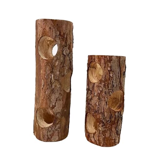 ikappy Túnel de Madera Hueco del Tronco de árbol del... - Animalerie en promo à 2.14€