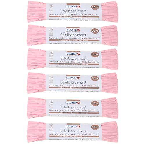 GLOREX 6 9400 504K - Raffia Edelbast, 6 Bündel je 20 m... - Home & Kitchen Amazon Germany à 8.74€