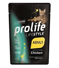 Prolife buste gatto 85gr (Adulto Pollo) - Animalerie Amazon Italie à 1.50€