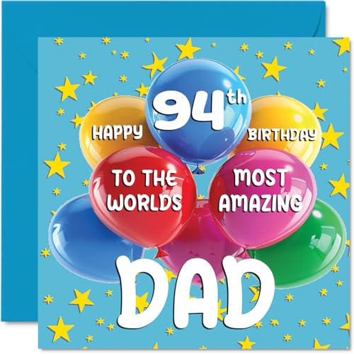 94th Dad Birthday Card - World's Most Amazing Dad - Happy... - Auto & Moto Amazon Royaume-Uni à 2.19€