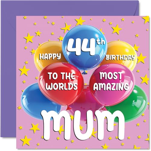 44th Mum Birthday Card - World's Most Amazing Mum - Happy... - Auto & Moto Amazon Royaume-Uni à 2.06€