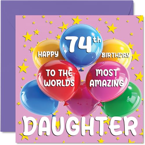 74th Daughter Birthday Card - World's Most Amazing Daughter... - Auto & Moto Amazon Royaume-Uni à 2.07€