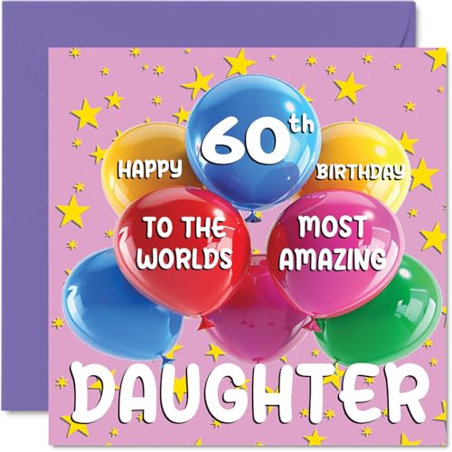 60th Daughter Birthday Card - World's Most Amazing Daughter... - Auto & Moto en promo à 2.56€