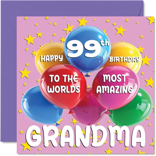 99th Grandma Birthday Card - World's Most Amazing Grandma... - Auto & Moto en promo à 1.72€