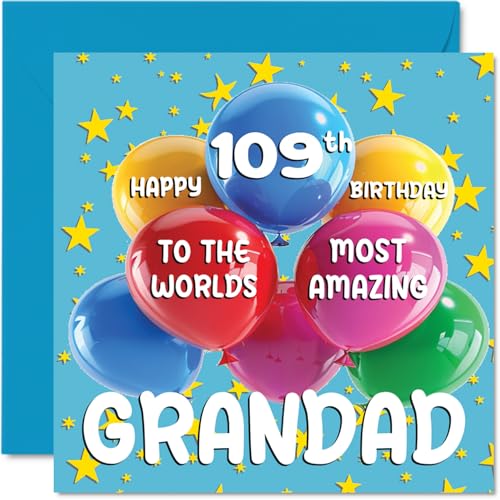 109th Grandad Birthday Card - World's Most Amazing Grandad... - Auto & Moto Amazon Royaume-Uni à 2.06€