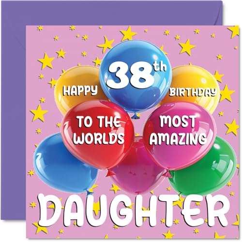38th Daughter Birthday Card - World's Most Amazing Daughter... - Auto & Moto Amazon Royaume-Uni à 2.69€