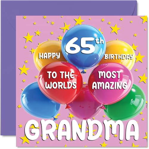 65th Grandma Birthday Card - World's Most Amazing Grandma... - Auto & Moto Amazon Royaume-Uni à 2.67€