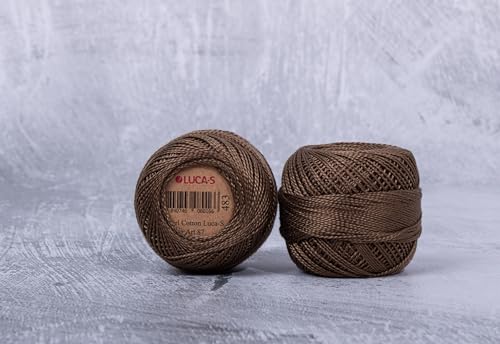 Luca-S Premium Coton Pearl Embroidery Thread Size 8, 100%... - High-Tech & Électronique Amazon Royaume-Uni à 2.15€