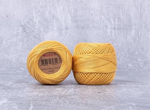 Luca-S Premium Coton Perlen-Stickgarn, Größe 8, 100 %... - Maison & Cuisine Amazon Allemagne à 2.46€