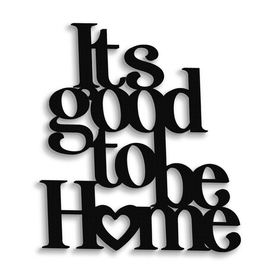 Declea Holzspruch zum Aufhängen It's good to be home... - Maison & Cuisine Amazon Allemagne à 27.02€