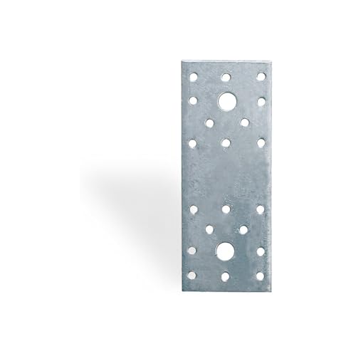 Giunto a Piastra Forata in Acciaio Zincato Resistente... - Sports & Fitness Amazon Italie à 3.68€