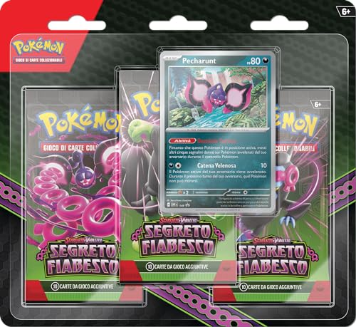 Pokémon Packung mit DREI Booster-Packs mit Pecharunt aus... - Jouets & Jeux Amazon Allemagne à 28.90€
