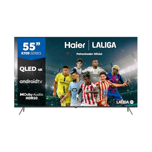 Haier QLED 4K UHD H55K705UG, 55", Smart TV, Android 11... - High-Tech & Électronique Amazon Espagne à 375.00€