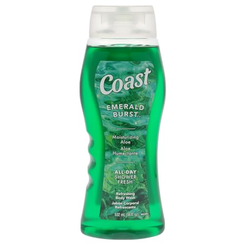 Coast Emerald Burst BodyWash - Hydrating Body Wash - Gentle... - Beauté & Parfums Amazon France à 4.16€