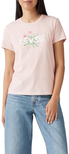 Levi's The tee, Camiseta Mujer, Pink Desert Plant HL, XXS - Garden & Outdoor en promo à 12.42€