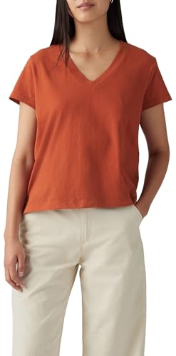 Levi's Boxy Vneck Tee Picante Slub - Mode & Vêtements Amazon Allemagne à 9.58€