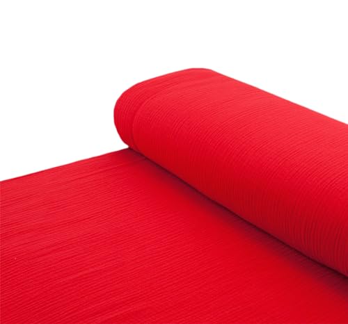 Baumwoll - Stoff Musselin Double Gauze einfarbig rot... - Loisirs Créatifs en promo à 2.29€