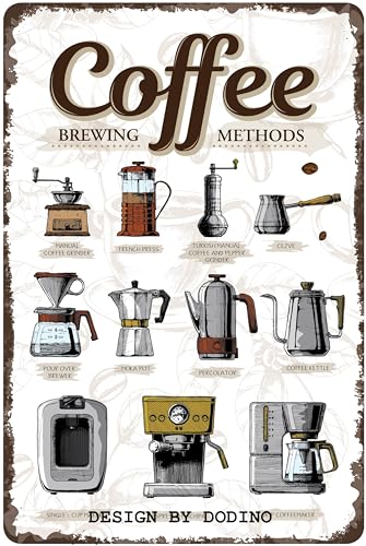 DODINO Cartel de chapa café y café, decoración vintage para... - Auto & Motorcycle Amazon Spain à 10.57€