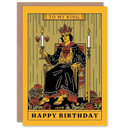 Artery8 Birthday Card To My King Tarot Card Magic Pagan... - High-Tech & Électronique Amazon Royaume-Uni à 2.07€