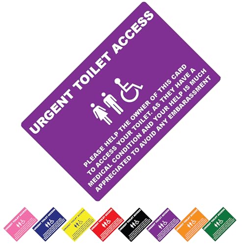 Quantum Leap® Purple Just Cant Wait Card Toilet Medical... - Auto & Moto Amazon Royaume-Uni à 1.75€