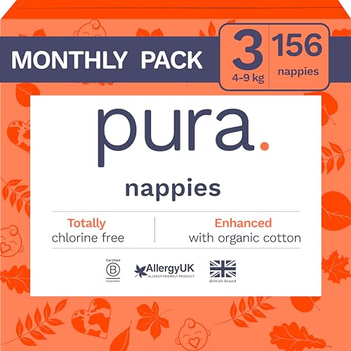 Pura Eco Baby Nappies - Size 3 (4-9kg / 9-20 lbs), 6 x 26... - Sports & Fitness Amazon Royaume-Uni à 30.00€