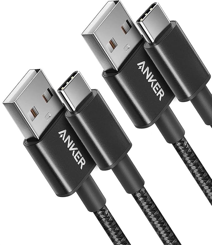 Anker USB C Charger Cable, 2-Pack 1 ft (0.3 m) USB to USB C... en promo sur Amazon