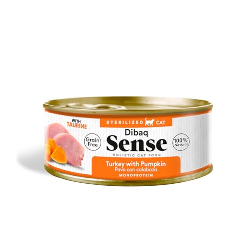 Dibaq Sense Cat Esterilizado Pavo con Calabaza, 1 ud x 70 gr - Animalerie Amazon Espagne à 1.60€