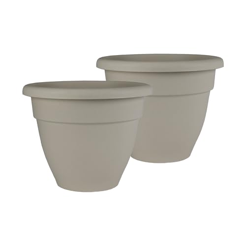 The HC Companies Planters, Cottage Stone, 12" - Jardin & Extérieur Amazon Royaume-Uni à 21.64€